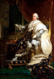 Louis XVIII (1755 – 1824), monarch of the House of Bourbon who ruled as King of France from 1814 to 1824