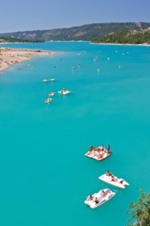 Pedalo on the lake st croix du verdon