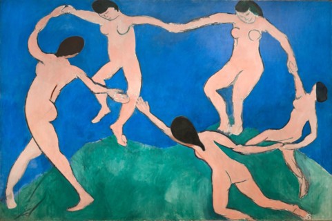 Matisse painting, Dance (1), 1909, Henri Matisse