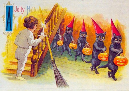Vintage halloween greetings