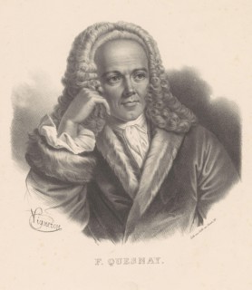 Portrait of François Quesnay, F. Quesnay (title on object), print maker: Pierre Roch Vigneron, printer: Ligny frères, publisher: V. Rosselin, Paris, 1830 - 1853, paper, height 359 mm × width 276 mm, p...