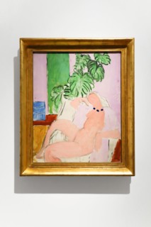 Nice, France - November 20, 2023: "Naked in an armchair, green plant" by Henri Matisse, 1936. At the Musee Matisse in Nice, France.