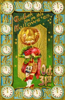 Vintage Halloween Greetings card