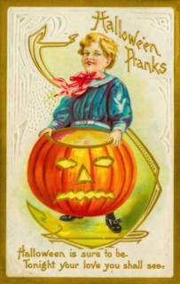 Vintage Halloween Greetings card