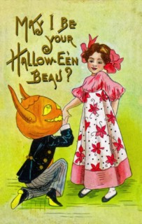 Vintage Halloween Greetings card
