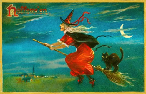 Vintage Halloween Greetings card