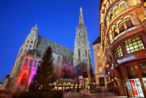Stephansdom (St Stephan's Cathedral), Stephansplatz,  Vienna, Austria.