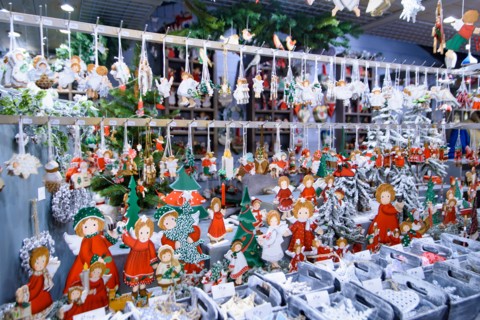 Art craft gifts and decoration items for Christmas in Christmas Market in Strasbourg, the capital de Noel in France