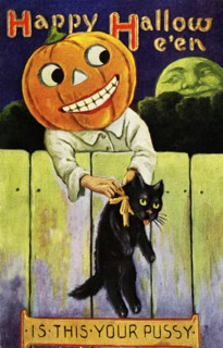 vintage halloween themed illustration