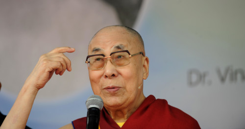 Tibetan spiritual leader the Dalai Lama  delivering a lecture on Universal Ethics at India International Centre in New Delhi on Thursday November 21,