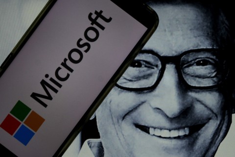 April 30, 2024, Sleman, Yogyakarta, Indonesia: In this photo illustration, the logo of Microsoft Corporation, an American multinational company that develops, manufactures, licenses, and supports vari...