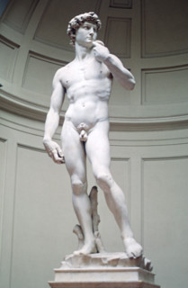 statue of David by Michelangelo in Florence Italy