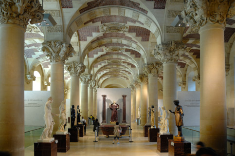 A Gallery at The Louvre Museum in Paris, France