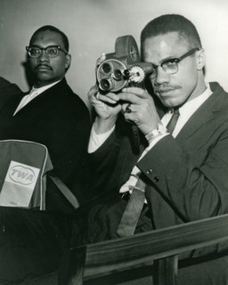 MALCOLM X - US Black Muslim leader in 1964 - see Description below