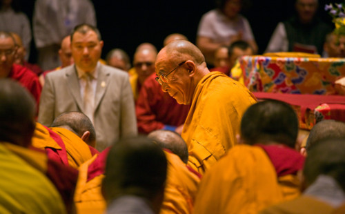 The 14th DALAI LAMA of Tibet teaches Buddhism sponsored by the TIBETAN MONGOLIAN CULTURAL CENTER - BLOOMINGTON, INDIANA