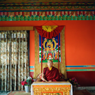 Ogyen Trinley Dorje, His Holiness, The seventeenth reincarnation of The Karmapa Lama. Vajra Vidya Institute, Sarnath India