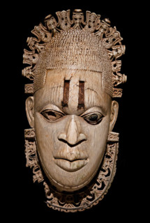 Queen Mother Pendant Mask Iyoba 16th century Nigeria Court of Benin Culture  Edo peoples Ivory 23.8 x 12.7 cm Africa