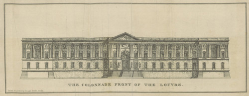 TAPPEN(1804) A Short Description of a tour through France and Italy, for the purpose of viewing the painting, sculpture, and architecture. Frontispiece THE COLONNADE FRONT OF THE LOUVRE