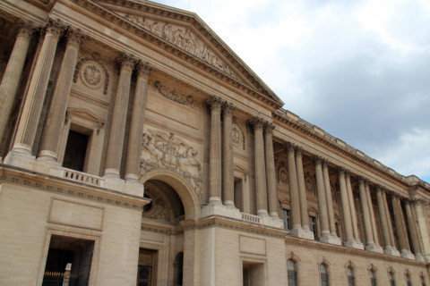 Le Louvre (la colonnade) in Paris (France).