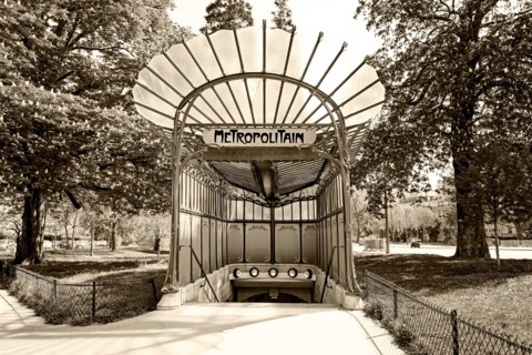 Porte Dauphine, Art Nouveau metro station Paris