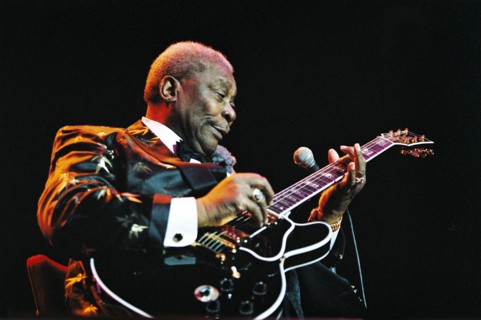 BB King in concert at the Royal Albert Hall in London. 3rd July 2002.