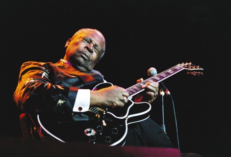 BB King in concert at the Royal Albert Hall in London. 3rd July 2002.