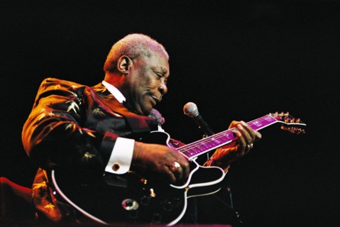 BB King in concert at the Royal Albert Hall in London. 3rd July 2002.