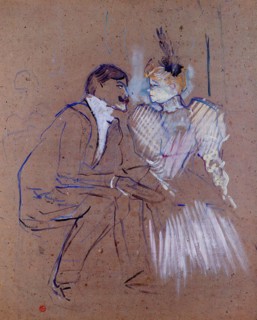Toulouse-Lautrec -  Lucien Guitry Granne Granier 1895