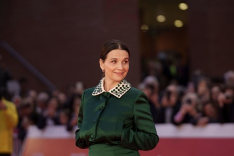ROME, ITALY - OCTOBER 21: Juliette Binoche attends a red carpet for the movie "La Passion De Dodin Bouffant" (The Pot Au Feu) during the 18th Rome Fil
