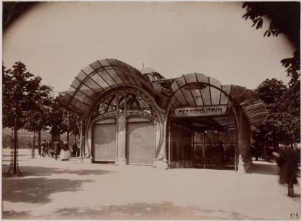 Paris metro. "Access to Place de l'Etoile, Paris (VIII-XVI and XVIIth arr.)". Photograph by Charles Maindron (1861-1940). Gelatino-silver chloride draw developed. March 16, 1900. Paris, Carnavalet mus...