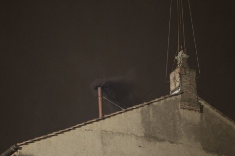 March 12 - Vatican City State ( Holy See) - This afternoon, at 19:42, a black smoke is emitted from the chimney installed on the roof of the Sistine Chapel, the signal that the cardinal electors have ...