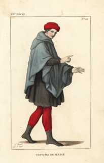 Costume of a common man, 12th century.