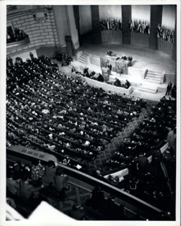 1945 - The San Francisco conference: Delegates of fifty nations met at San Francisco between April 25 and June 26, 1945. Working on the Dumbarton Oaks proposals, the Yalta Agreement, and amendments pr...