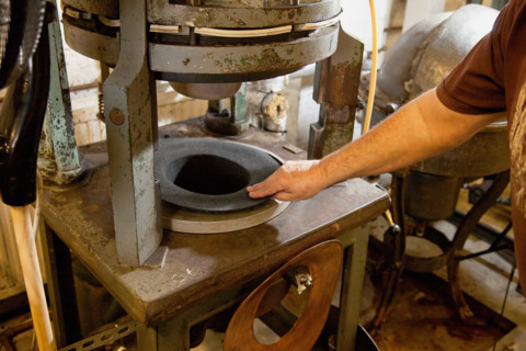 Industry, Crafts, Millinery, Christy's traditional felt hat making process in its Oxford factory.