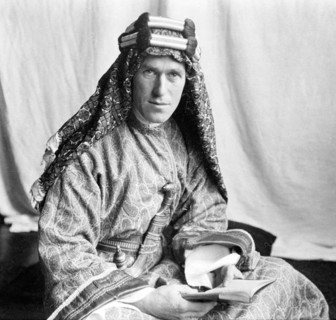 Lawrence of Arabia. Portrait of T E Lawrence (Thomas Edward Lawrence: 1888-1935) by Lowell Thomas, 1919