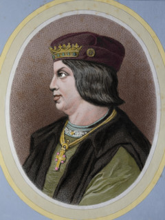 King Ferdinand II of Aragon (1452-1516). The Catholic. Portrait. Engraving, 1879.