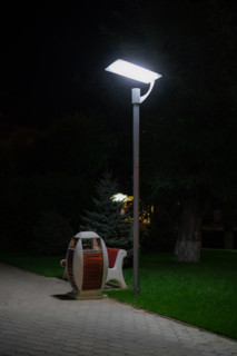 street light lamp lantern in the urban city street at the night
