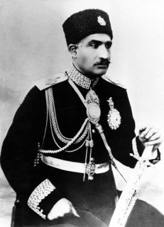Iran: Reza Shah Pahlavi (1878-1944), during his time as Minister of War, c. 1921-1923. He was born in the village of Alasht in 1878 and joined the Persian Cossack Brigade when he turned sixteen, risin...