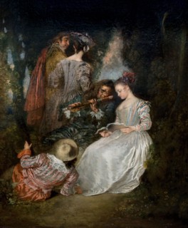 The Perfect Accord, Perfect Harmony, Antoine Watteau, 1719, Los Angeles County Museum of Art, Los Angeles, California, USA, North America