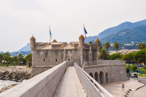 Old fort in Menton, South of France