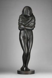 Art inspired by Winter, 1787, French, Paris, Bronze, Overall (confirmed): 56 1/2 x 15 3/8 x 19 7/8 in., Wt. 438 lb., 15 in. (143.5 x 39.1 x 50.5 cm, 198.6755kg, 38.1 cm); Pedestal: H. 34 in. (86.4 cm)...