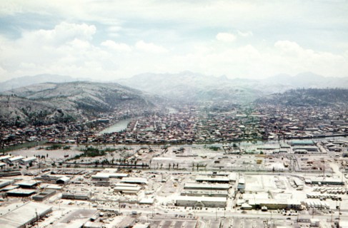 Ash covers the naval station following the eruption of Mount Pinatubo, a volcano which came to life in June 1991 for the first time in over 600 years. Base: Naval Station, Subic Bay State: Luzon Count...