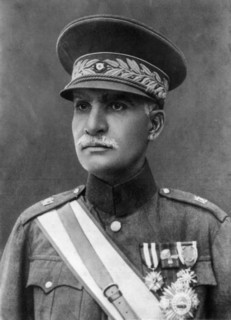 Portrait photograph of Reza Shah, emperor of Iran in the early 30's, in uniform.  c. 1931.