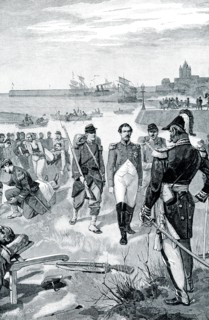 ARREST OF LOUIS NAPOLEON AT BOULOGNE.—The early 1900s caption reads: “Louis Napoleon, nephew of the great Napoleon and afterward Emperor himself as Napoleon III., made several attempts to master Franc...