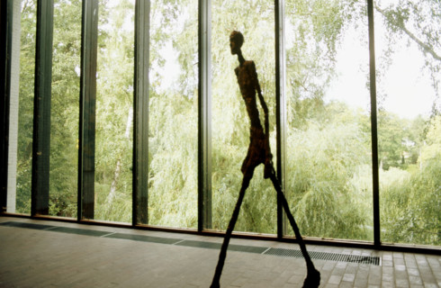 Alberto Giacometti trees Denmark Europe walking man window Kust Louisiana museum plastics silhouette scul