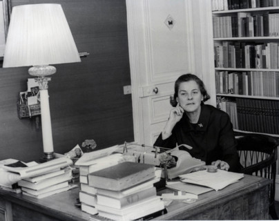 June 21, 1967 - Paris, France - Writer, Novelist MARY MCCARTHY in her office in Paris.