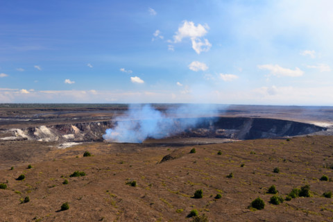 Halema'uma'u crater from Kilauea Overlook - Volcanoes National Park, Big Island, Hawaii, USA