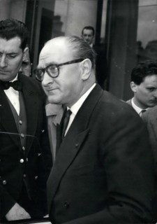President Coty received today M. Guy Mollet. 21st Dec, 1963. OPS: M. Guy Mollet leaving Elysee © Keystone Pictures USA/ZUMAPRESS.com/Alamy Live News