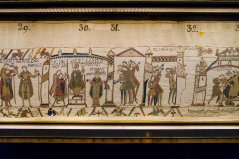 bayeux tapestry close up detail