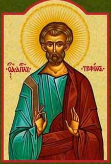 A painting depicting the historic figure Torpes of Pisa, recognized as a martyr in Christian tradition. The artwork illustrates his significance in Italian history and religious iconography, showcasin...